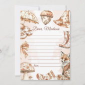 Carte de message de note de la capsule Fall Toile  (Devant)