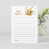 Carte de message de note de note de la capsule Sta (Debout devant)