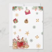 Carte de message de note de temps de Noël Cookie (Dos)