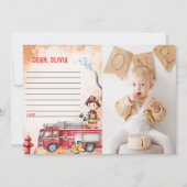 Carte de message de note de temps du camion d'ince (Devant)