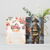 Carte de message de note de temps du camion d'ince (Debout devant)