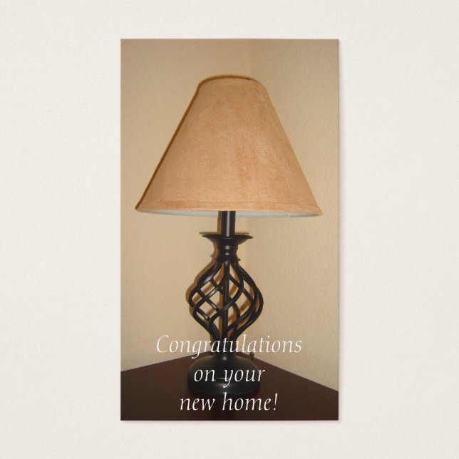 Carte de message de réchauffage de la maison (Devant)