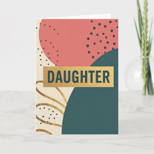 Carte de message de Teal Daughter