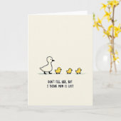 Carte de Message Drôle pour Maman Perdue (Fleur jaune)