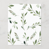 Carte de message écologique pour animaux rustiques (Dos)