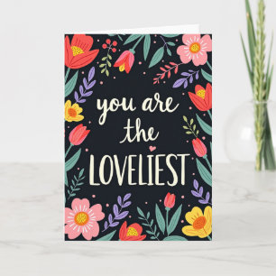 Carte de Message Floral Le Plus Charmant