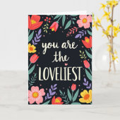 Carte de Message Floral Le Plus Charmant (Fleur jaune)