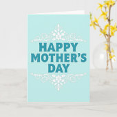 Carte de Message Florale Aqua (Fleur jaune)