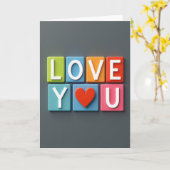 Carte de Message Graphique Amour (Fleur jaune)