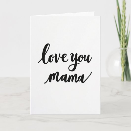Carte de Message "Je t'aime Maman" (Devant)