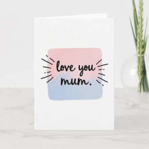 Carte de Message Je T'Aime Maman
