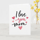 Carte de Message 'Je t'aime Maman' (Fleur jaune)