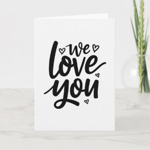 Carte de Message On Nous Vous Aime