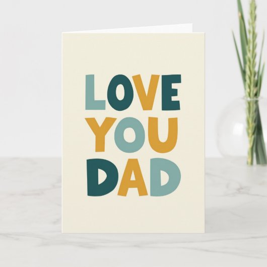 Carte de message Papa d'or (Devant)