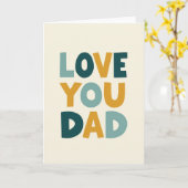 Carte de message Papa d'or (Fleur jaune)