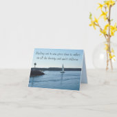 Carte de message personnalisée à voile lisse (Fleur jaune)