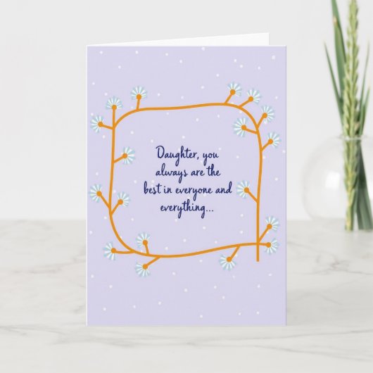 Carte de message pour la fête des filles (Devant)