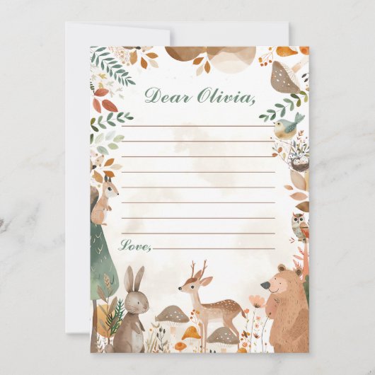 Carte de message pour la note d'heure d'anniversai (Devant)