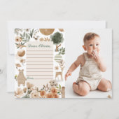 Carte de message pour la note d'heure d'anniversai (Devant)