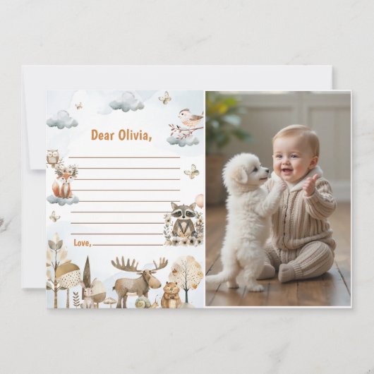 Carte de message pour la note d'heure d'anniversai (Devant)