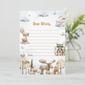 Carte de message pour la note d'heure d'anniversai (Debout devant)