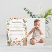 Carte de message pour la note d'heure d'anniversai (Debout devant)