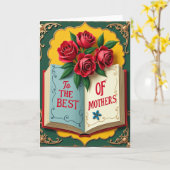 Carte de Message pour les Meilleures Mamans (Fleur jaune)