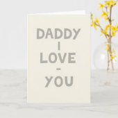 Carte de Message pour Papa que j'aime (Fleur jaune)