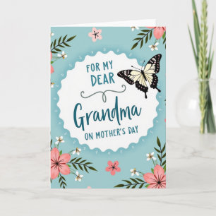 Carte de message pour une gentille grand-mère