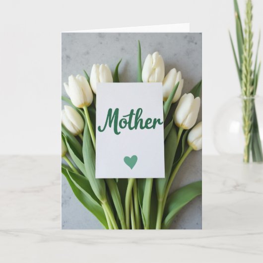 Carte de message pour une mère élégante (Devant)