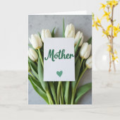 Carte de message pour une mère élégante (Fleur jaune)
