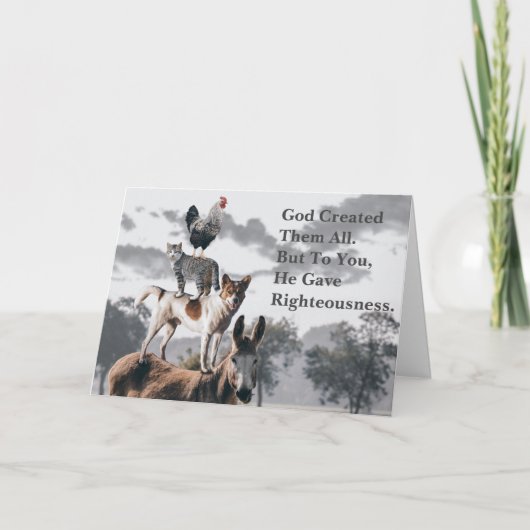 Carte de message prophétique pour appel (Devant)