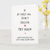 Carte de Message Script Love You Mom (Fleur jaune)