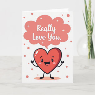 Carte de Message Sentimental Je T'Aime