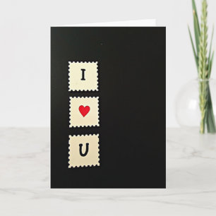 Carte de Message Simple Je T'Aime