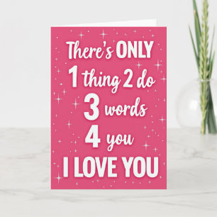 Carte de message texte Je t'aime