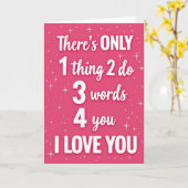 Carte de message texte Je t'aime (Fleur jaune)
