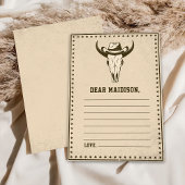 Carte de message Western Rustic Time Capsule