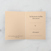 Carte de messe catholique de sympathie (Intérieur)
