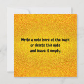 Carte de mesure de conversion de cuisine d'or (Dos)