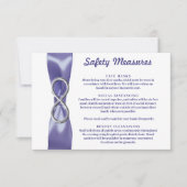 Carte de mesures de sécurité Infinity Bleu Argent (Devant)