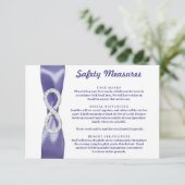 Carte de mesures de sécurité Purple Blue Diamond I (Debout devant)