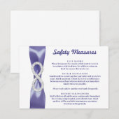 Carte de mesures de sécurité Purple Blue Diamond I (Devant / Derrière)