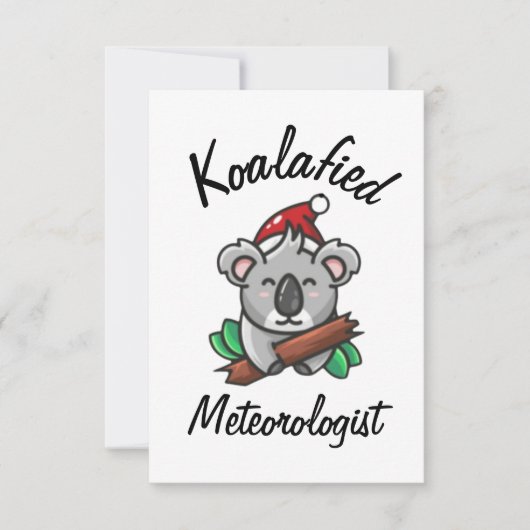 Carte de météorologue koalifié (Devant)
