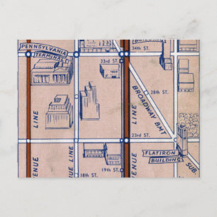 CARTE DE MÉTRO NEW YORK, 1940 2