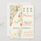 Carte de Miami Beach Bachelorette Heekend Itinérai (Devant)