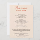 Carte de Miami Beach Bachelorette Heekend Itinérai (Dos)