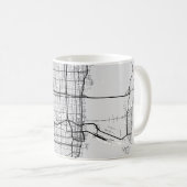 Carte de Miami, Floride | Café Mug (Devant droit)