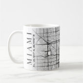 Carte de Miami, Floride | Café Mug (Gauche)
