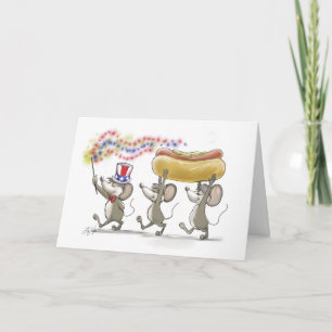 Carte de Mic, Mac & Moe pour un 4 juillet heureux